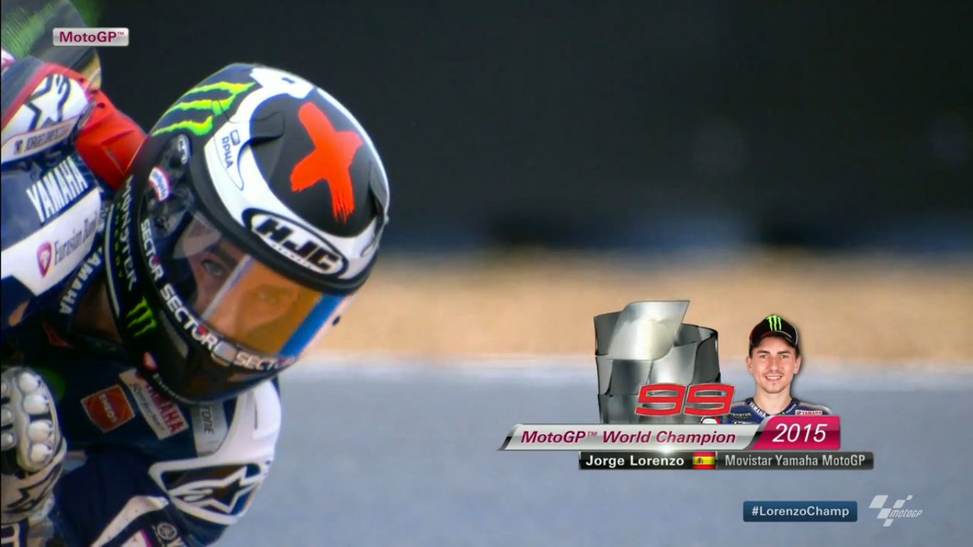 MOTO GP 2015 シリーズチャンピオン ロレンソ !!