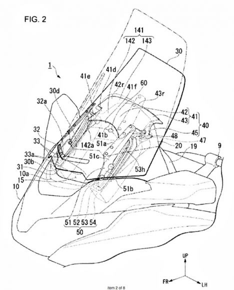 ホンダ ゴールドウイング 新型スクリーン