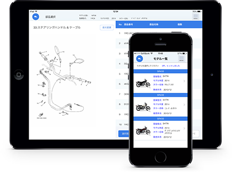 ヤマハのすごく便利なパーツリストアプリを見つけた！