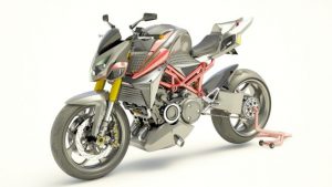 ロータリーエンジンのハイブリッドバイクコンセプトが登場！