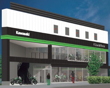 Kawasaki直営「K Used＆Rental TOKYO」オープン 全モデル全カラー揃う