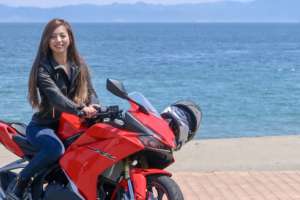 インスタ女子Ruriko CBR250RRで三浦下道のんびりツーリング