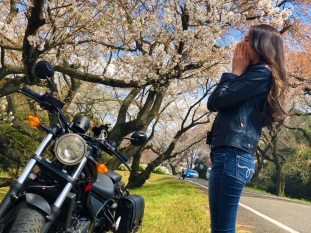 インスタバイク女子おみつ「お花見ツーリング」 https://www.rock-tune.com/2019/04/18/17991 #バイク女子 #関西 #バイク #バイク女子と繋がりたい #バイクが好きだ #カワサキ女子 #バイクのある風景 #バイク好きな人と繋がりたい