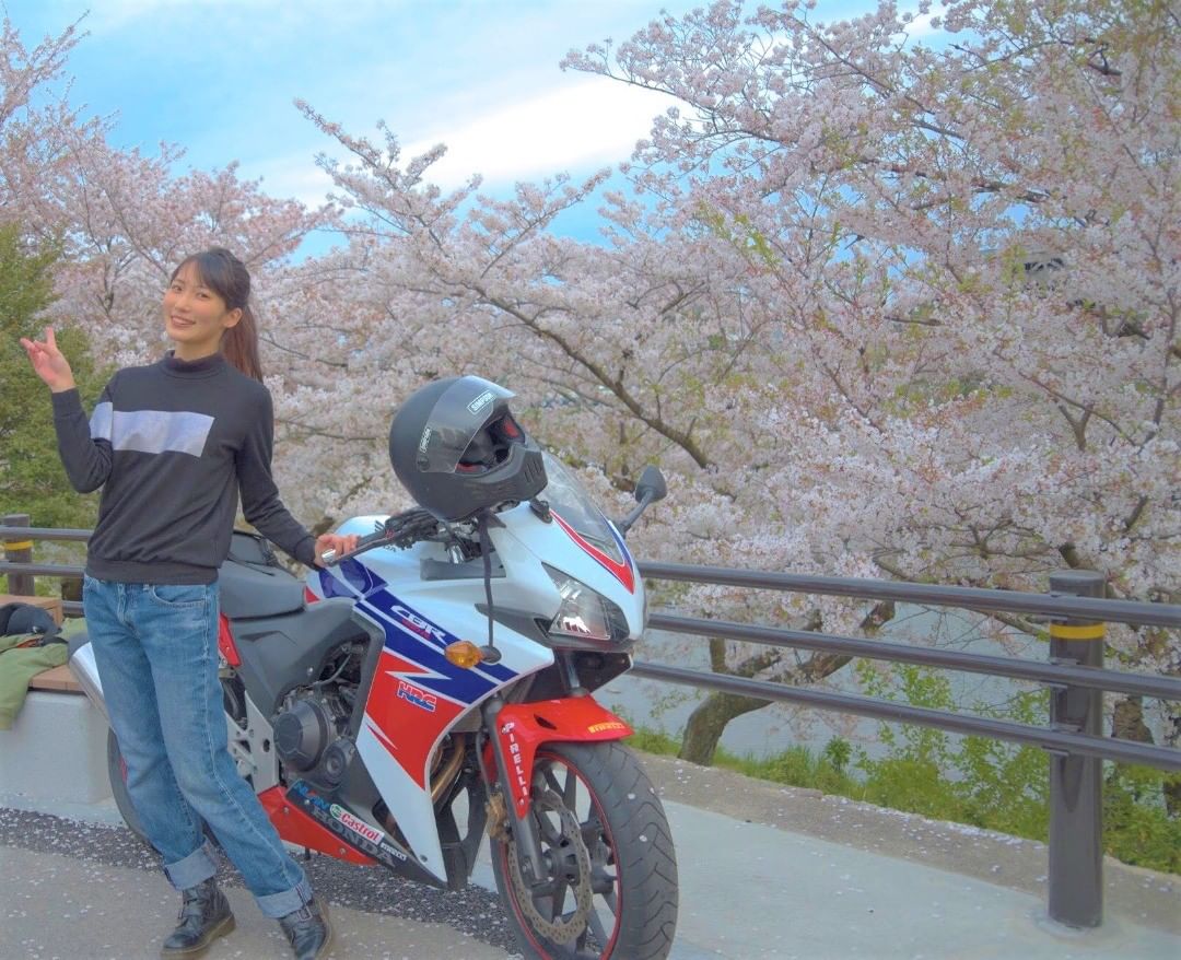 インスタバイク女子いちこ「関東ツーリング①」 https://www.rock-tune.com/2019/04/14/17896 #桜とバイク 