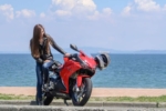 インスタ女子Ruriko CBR250RRで三浦下道のんびりツーリング