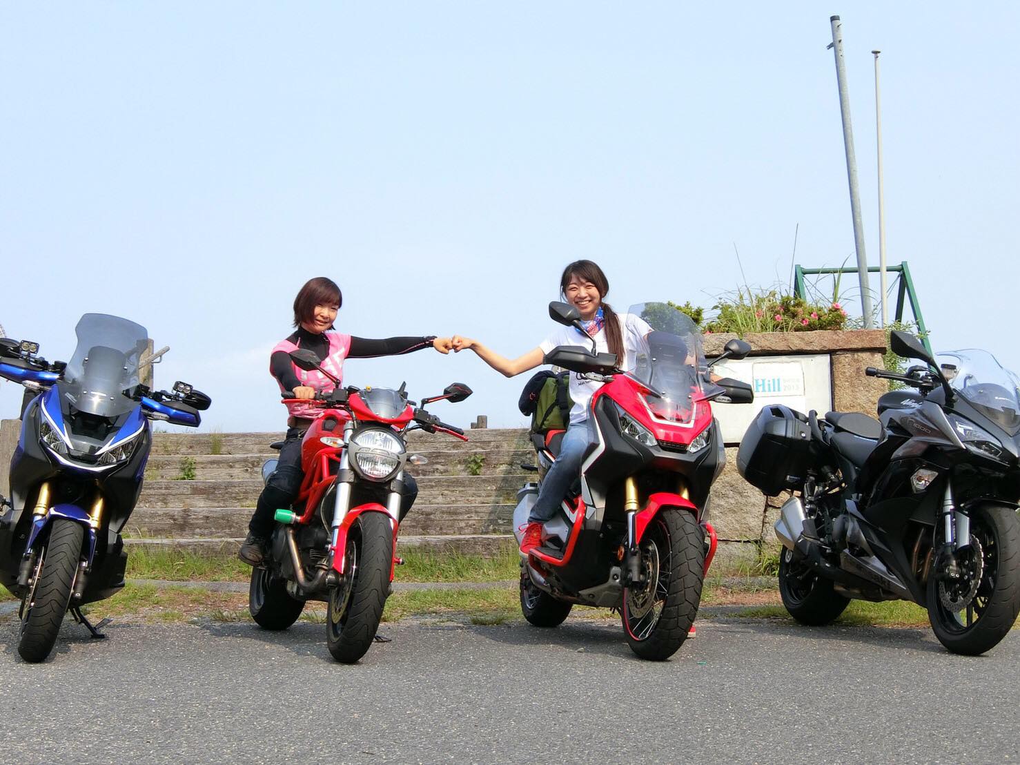 インスタバイク女性ライダーkanaeの お茶会ツーリング