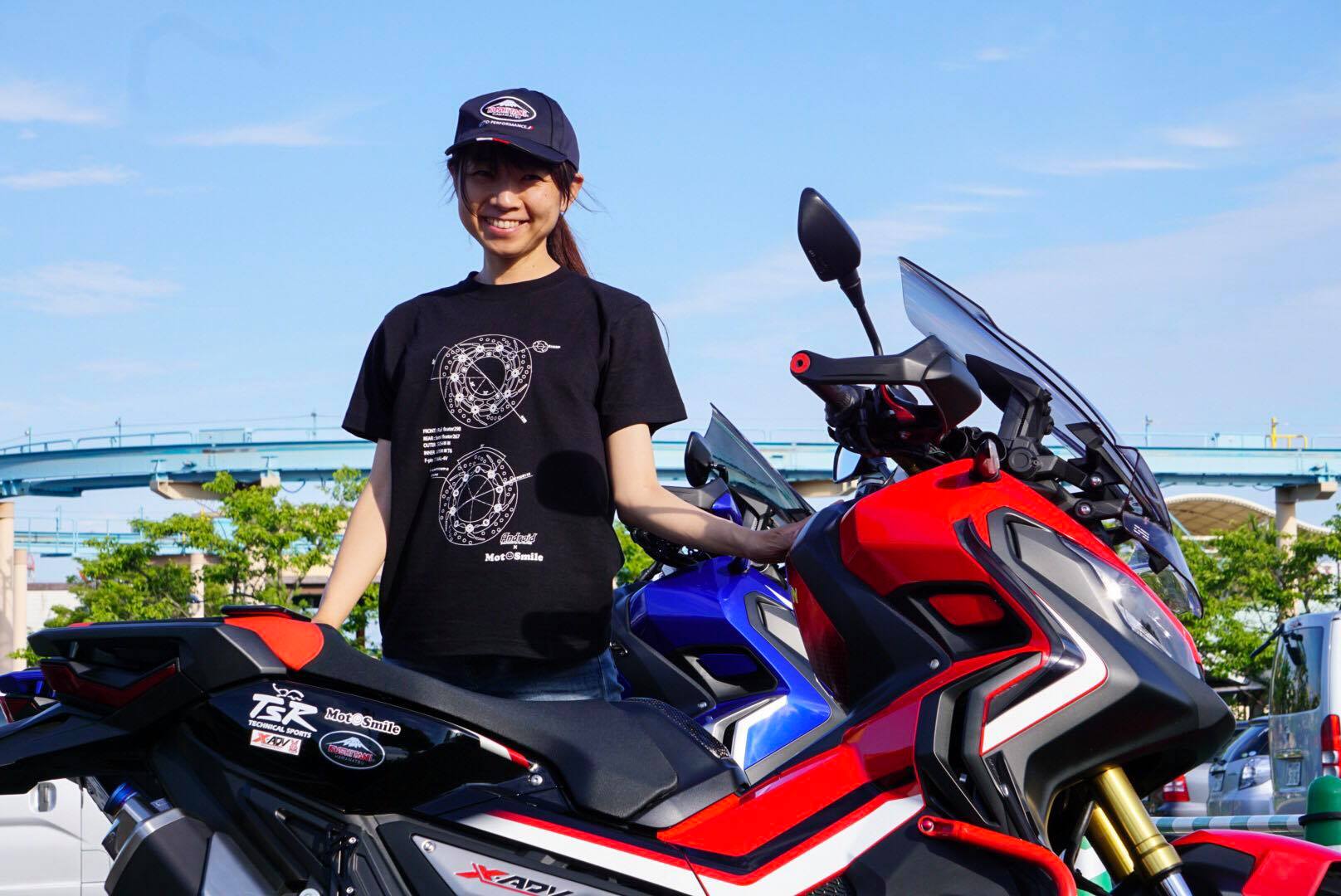 MotoSmile代表のkanaeさん　もちろんバイク乗り！