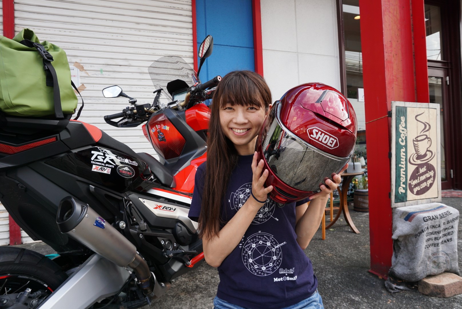 インスタバイク女性ライダーkanae おすすめヘルメット