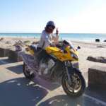 インスタバイク女性ライダーkanae「太平洋ロングビーチツーリング」
