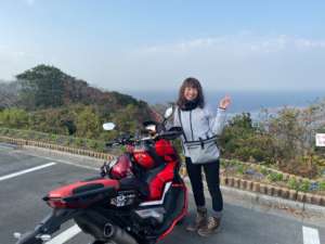 インスタバイク女性ライダーkanae「冬でも蔵王山展望台ツーリング」