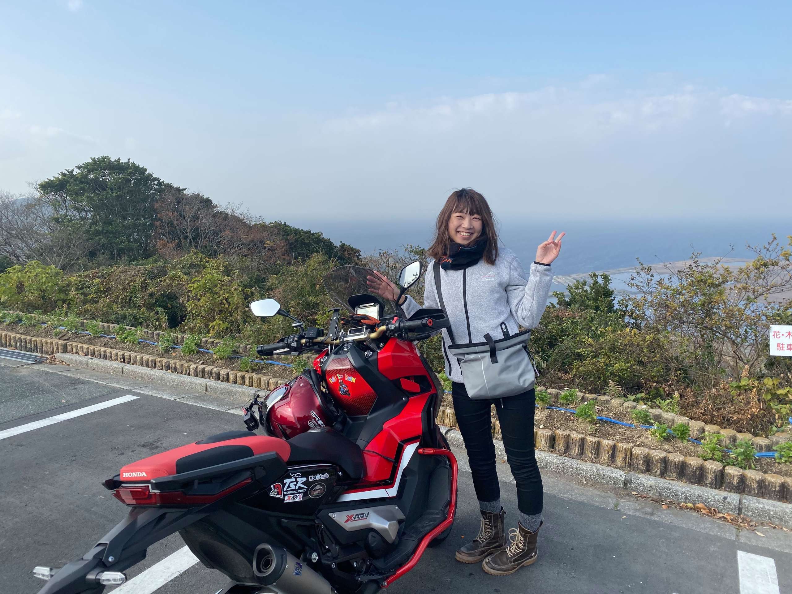 インスタバイク女性ライダーkanae 冬でも蔵王山展望台ツーリング 新型バイクニュースならモーターサイクルナビゲーター