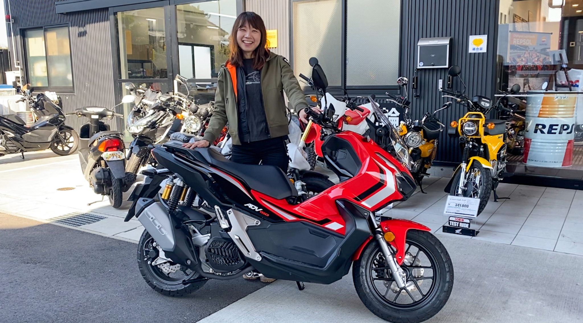 インスタバイク女性ライダーkanae「ホンダ ADV150試乗レポート」