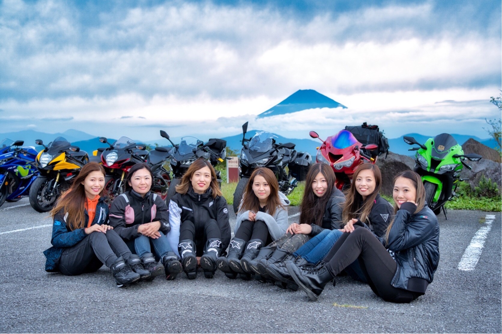 可愛いバイク女子♡関西teamとmeet day2♡西伊豆ツーリングおすすめの 写真スポット＆ランチ情報
