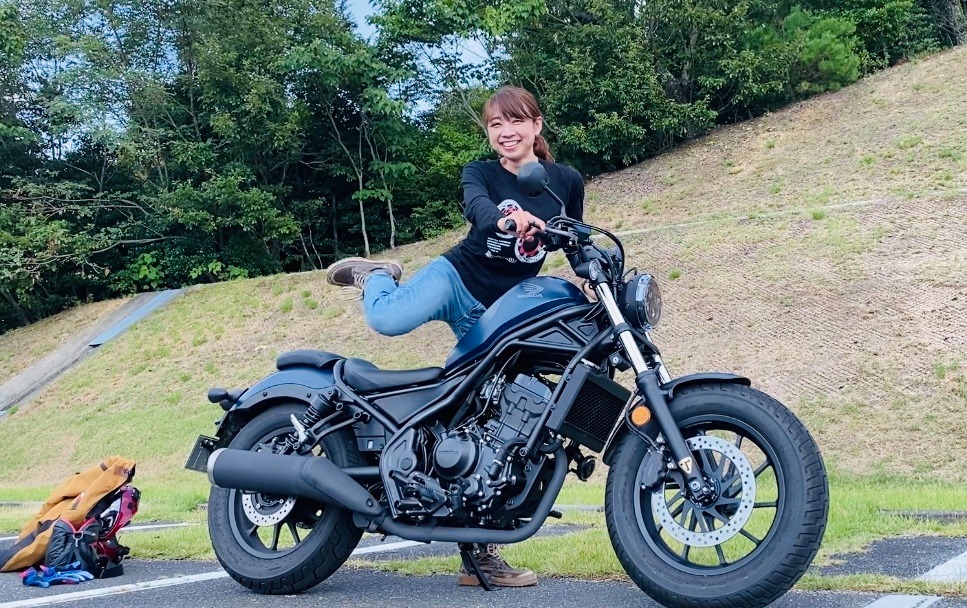 インスタバイク女性ライダーkanae レブル250ツーリング