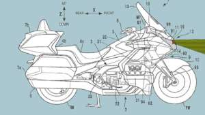 Honda(ホンダ) Gold Wing GL1800にレーダー搭載の特許が登場