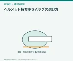 ヘルメット持ち歩きバッグの選び方｜シールドと内装を傷めない収納