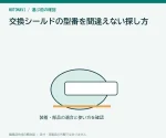 交換シールドの型番を間違えない探し方｜本体名だけで注文しない
